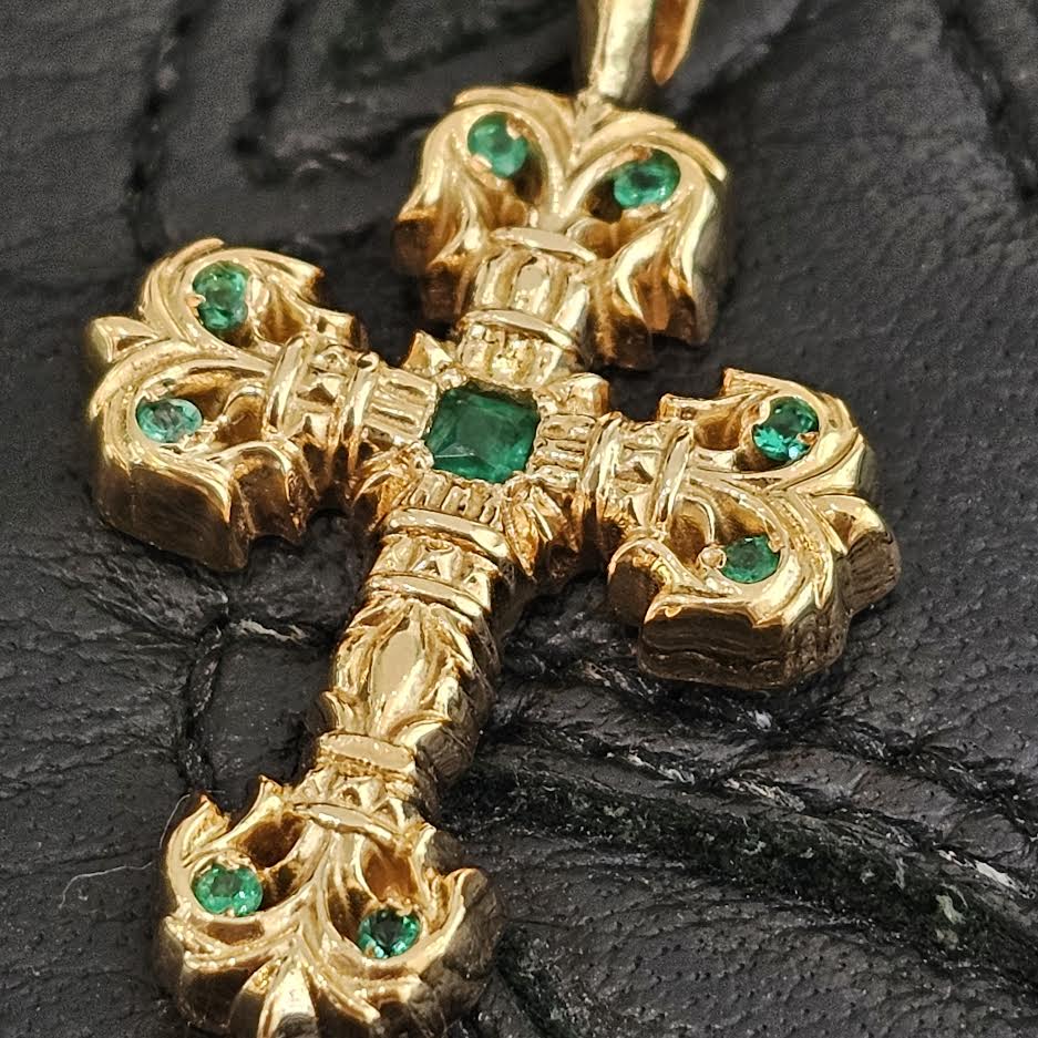 クロムハーツ FILIGREE CROSS フィリグリー クロス ペンダント CHROME HEARTS クロムハーツ（原本無） FILIGREE CROSS LARGE