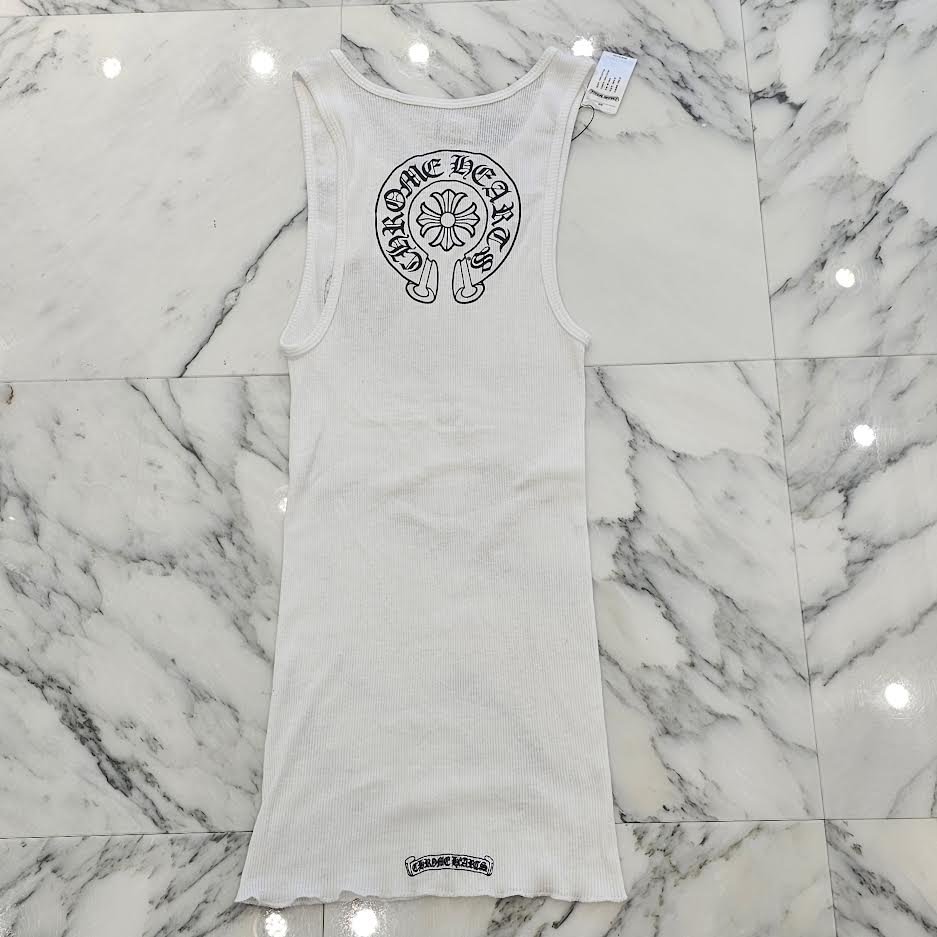 CHROME HEARTS Horseshoe Rib Tank Top Size M クロムハーツ ホースシュー リブ タンクトップ サイズM