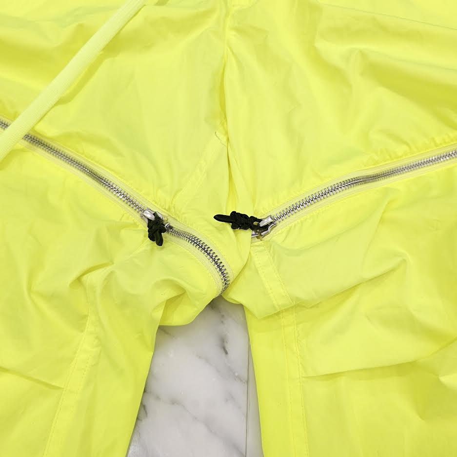 CHROME HEARTS Neon Yellow Dagger Zip Side Glitter Line Nylon Biker Long Pants Size ONE SIZE（66-100）クロムハーツ ネオンイエロー ダガージップ サイドグリッターライン ナイロン バイカー ロングパンツ サイズONE SIZE（66-100）