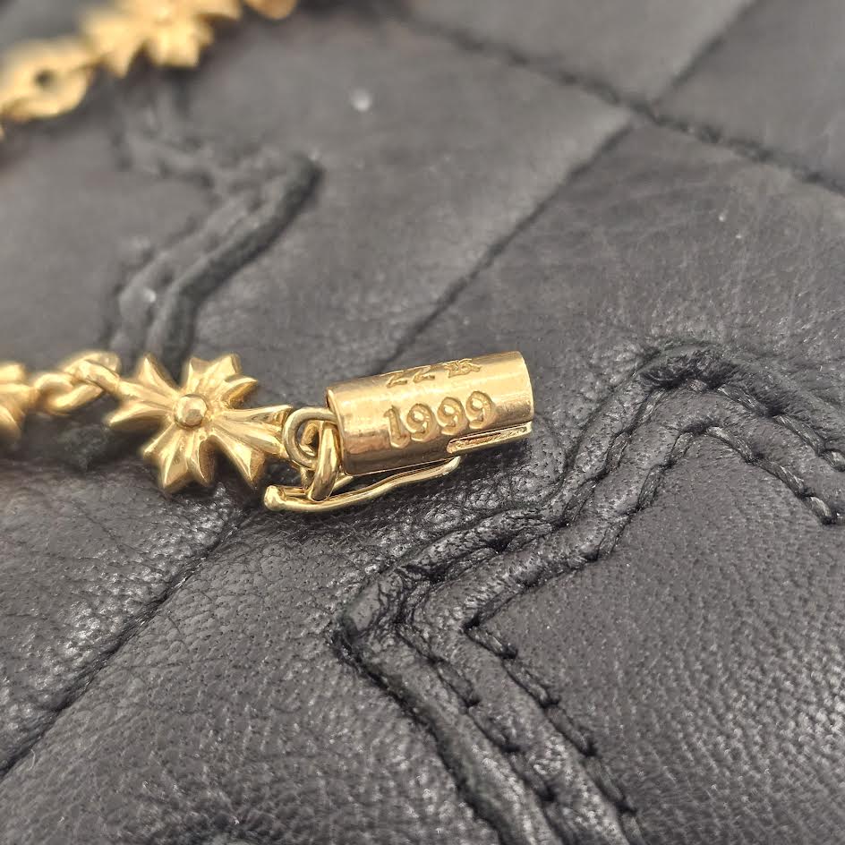 CHROME HEARTS 22K Tiny E CH Plus Bracelet 11 LINK クロムハーツ 22K