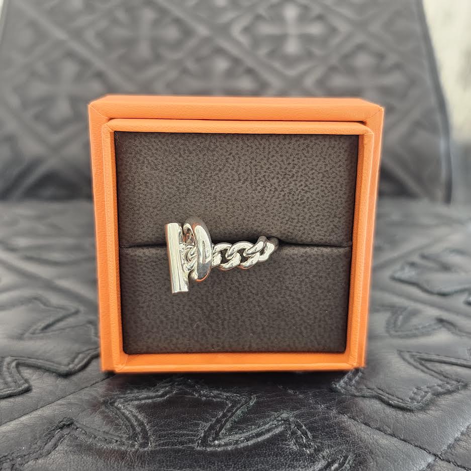 HERMES Croisette GM Ring Ag 925 24O199101 Size 12号 エルメス クロワゼット GM リング Ag925 サイズ12号　