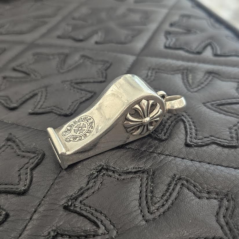 CHROME HEARTS CH Plus Large Whistle With Bail Pendant Top クロムハーツ CHプラス ラージ ホイッスル ウィズベイル ペンダントトップ シルバー925