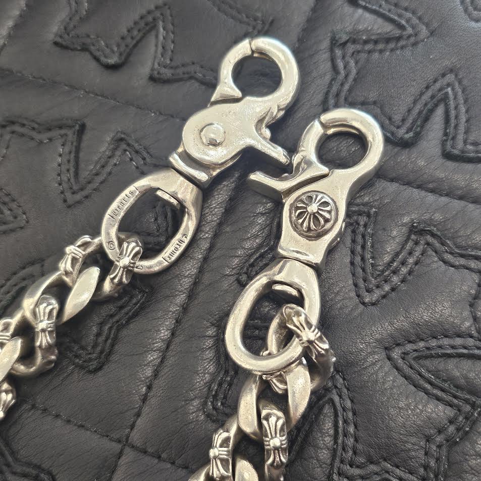 CHROME HEARTS Fancy Cross Wallet Chain Short 2 Clip クロムハーツ ファンシークロス ウォレットチェーン ショート 2クリップ シルバー925