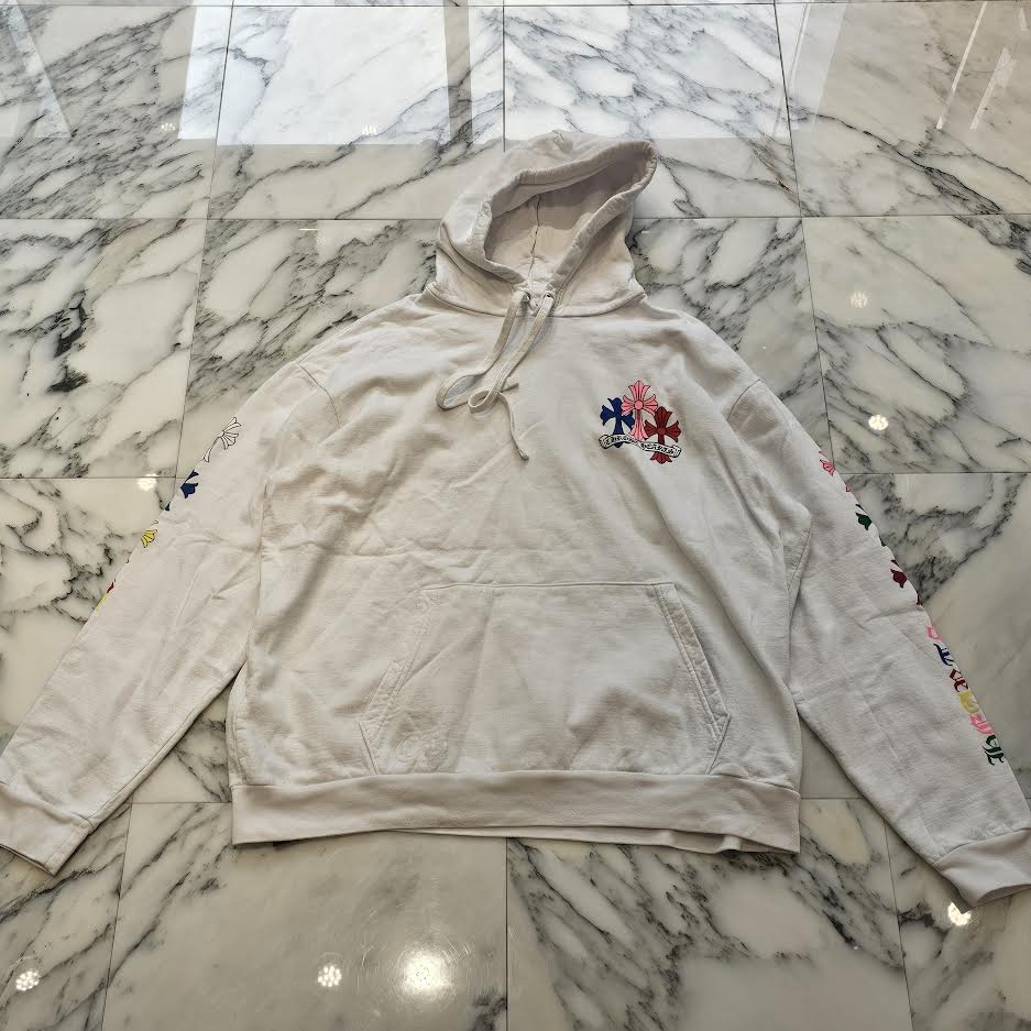 CHROME HEARTS 2022SS MLTCOL CEM CRS Pullover Hoodie Size XL クロムハーツ マルチカラー セメタリークロス プルオーバーフーディ サイズXL