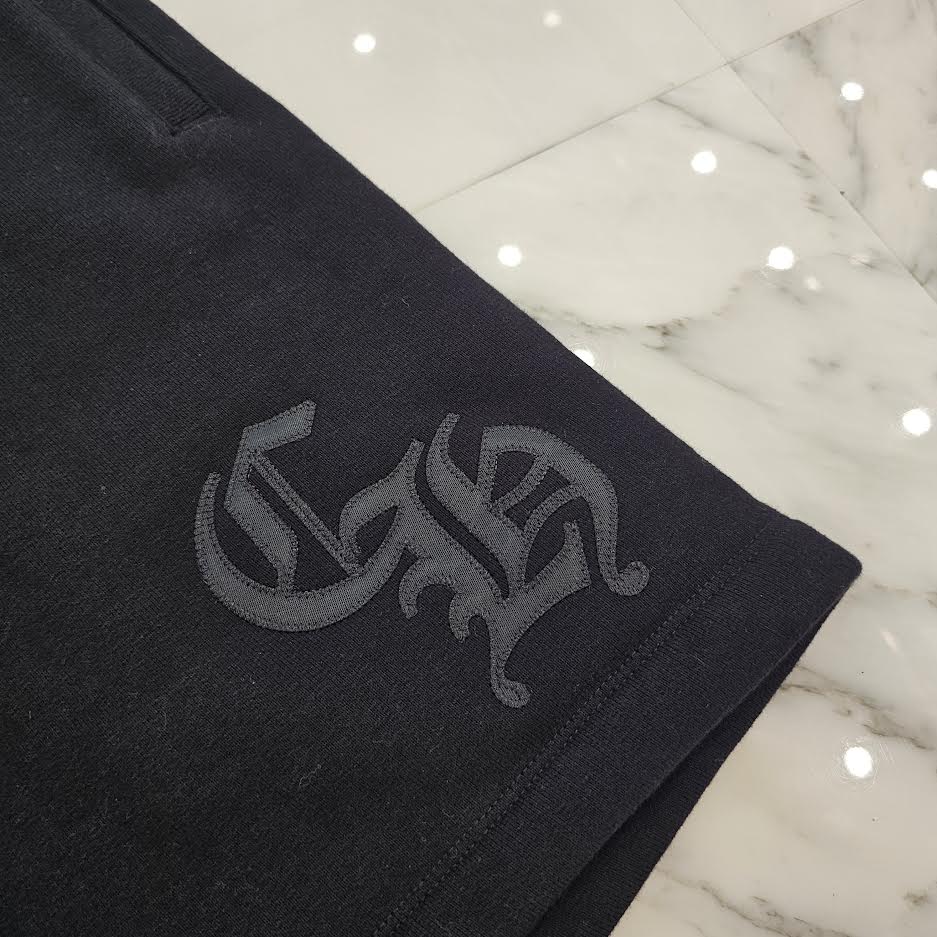 CHROME HEARTS 2025SS Y NOT CH Applique Embroidery Sweat Half Pants Size L クロムハーツ ワイノット CHアップリケ刺繡 スウェット ハーフパンツ サイズL