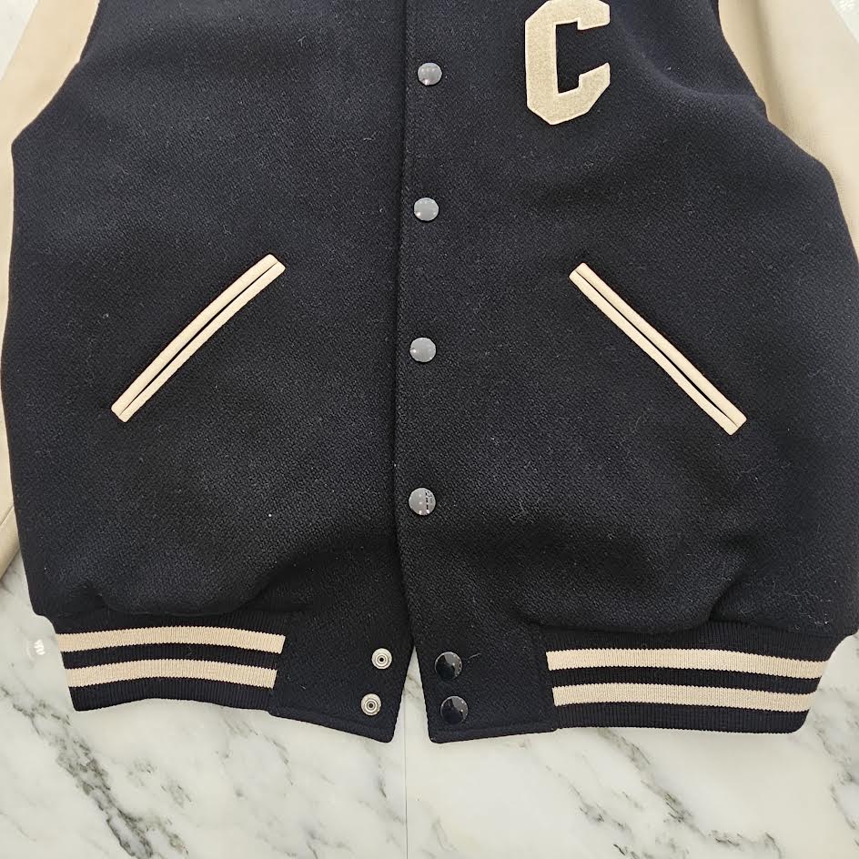 CELINE 2022SS Classic Teddy Jacket / Textured Wool 2V56D896C Size 52 セリーヌ クラシック テディジャケット / テクスチャード加工 ウール サイズ52