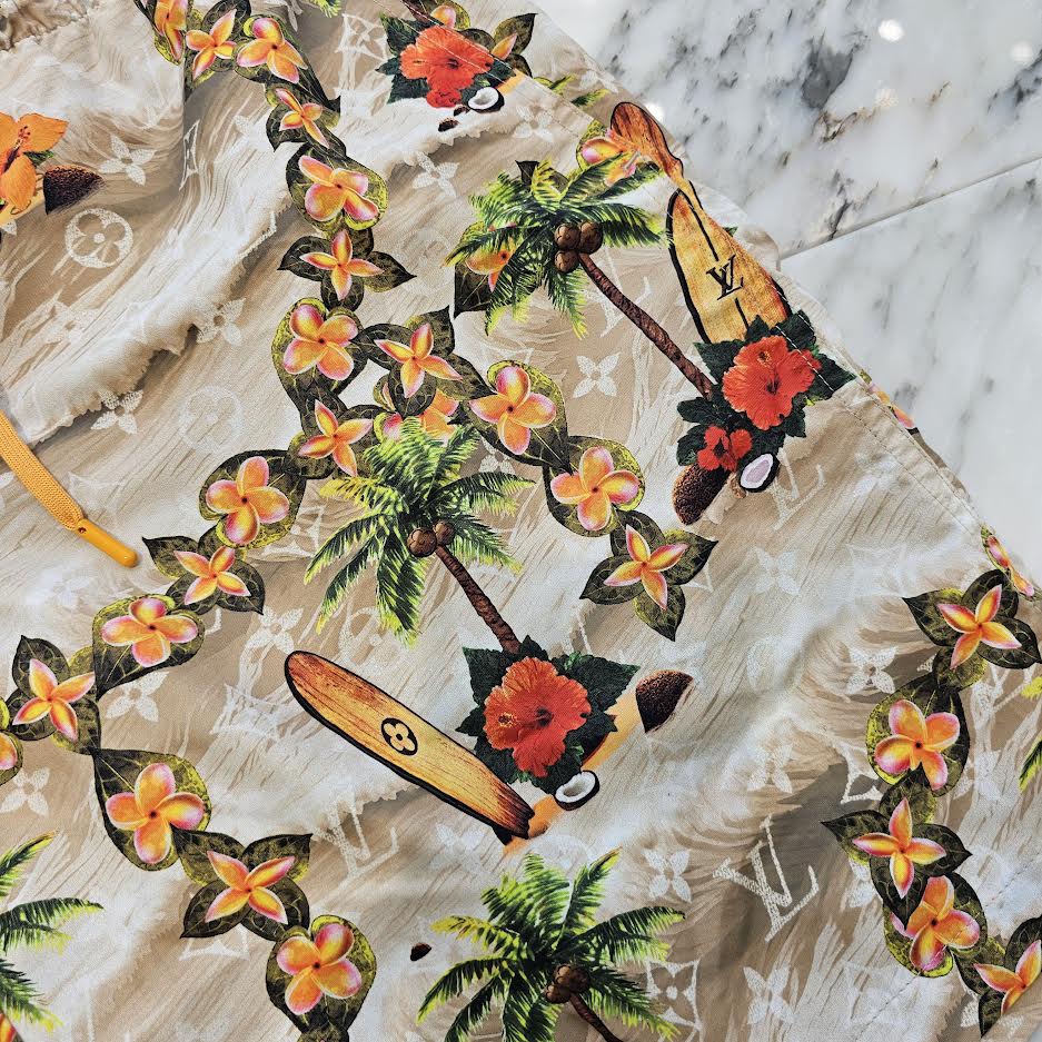 LOUIS VUITTON 2024AW Monogram Nylon Shorts 1AFRNN Size S ルイヴィトン モノグラム ナイロン ショーツ サイズS