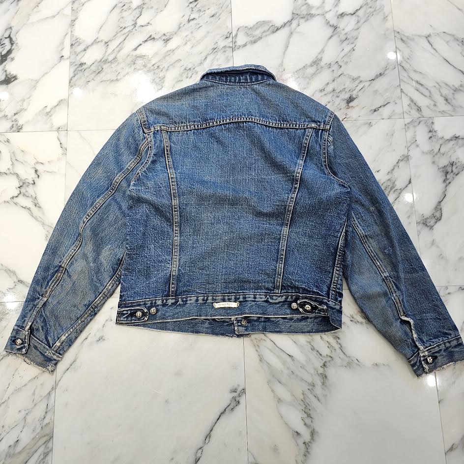 CHROME HEARTS × Levi's Body VNTG Cross Ball Denim Jacket Size S クロムハーツ × リーバイスボディ ヴィンテージ クロスボール デニムジャケット サイズS