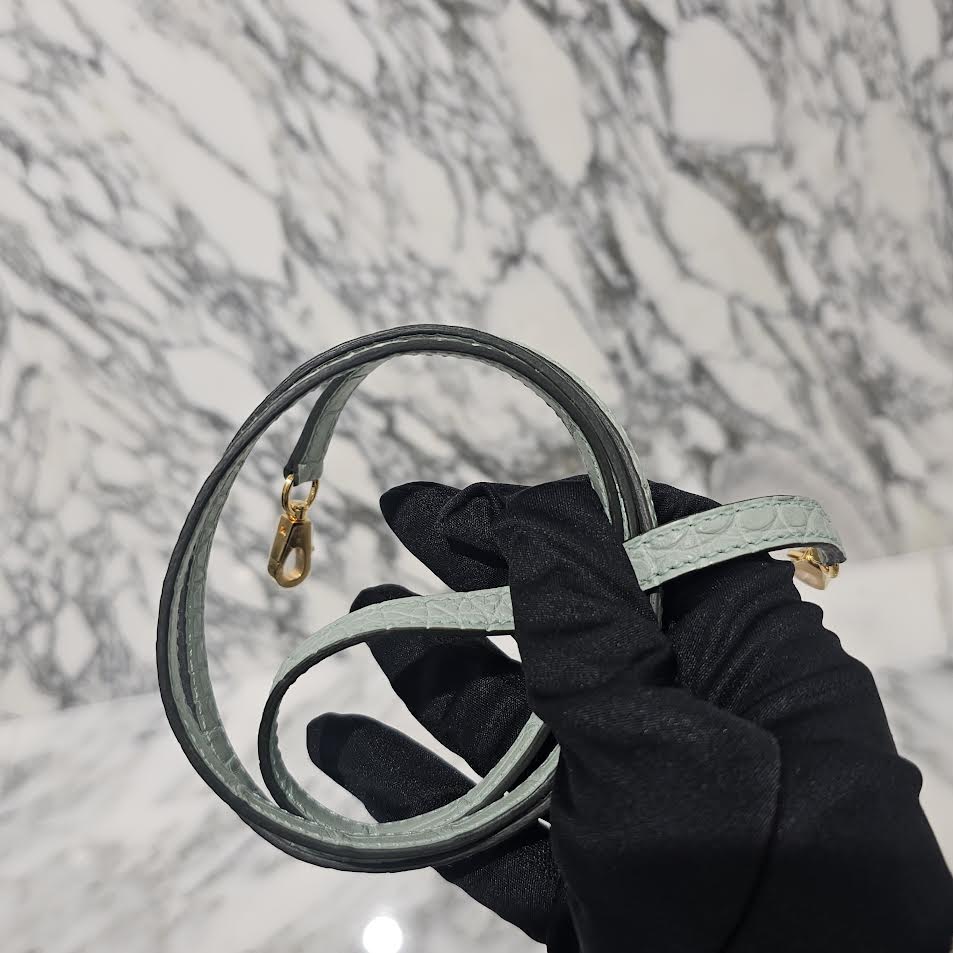 HERMES Mini Kelly 2 "Vert Dieu（6U）" Alligator Matte Hand Bag B刻印 エルメス ミニケリー2 "ヴェールデュー（6U）"  アリゲーターマット ハンドバッグ