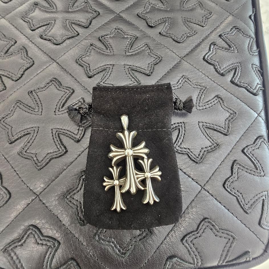 CHROME HEARTS Triple Cross Pendant Top クロムハーツ トリプルクロス ペンダントトップ