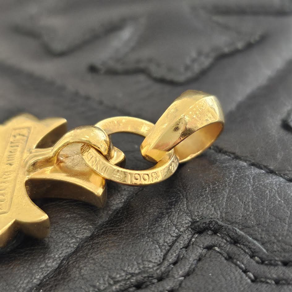 CHROME HEARTS 22K Small CH Cross / Pave Diamond With Bail Pendet Top クロムハーツ 22K スモールCHクロス パヴェダイヤモンド ウィズ ベイル ペンダントトップ