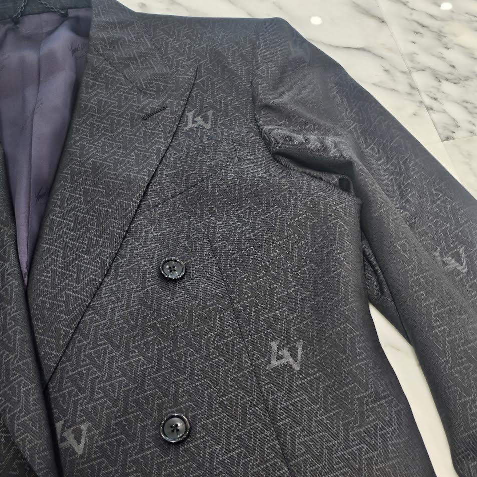 LOUIS VUITTON 2024SS Double Breasted Wool Pont Neuf Suit Jacket Size 48 ルイヴィトン ダブルブレステッド ウールポンヌフ スーツジャケット サイズ48