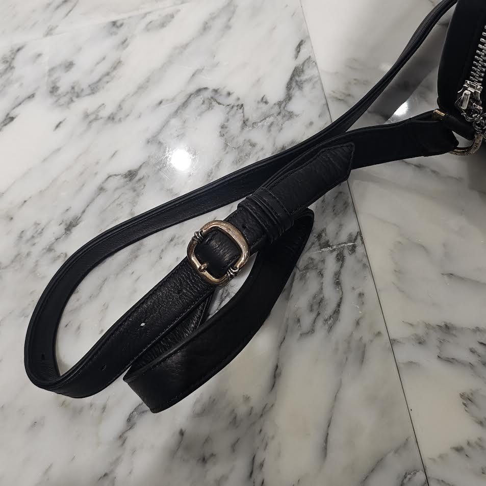 CHROME HEARTS Dagger BARRET Leather Shoulder Bag クロムハーツ ダガー バレット レザー ショルダーバッグ