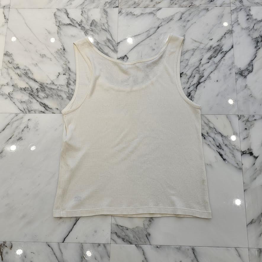CELINE 2023SS Triomphe Embroidery Tank Top 2X365322T.01OB Size XS セリーヌ トリオンフ刺繍 タンクトップ サイズXS