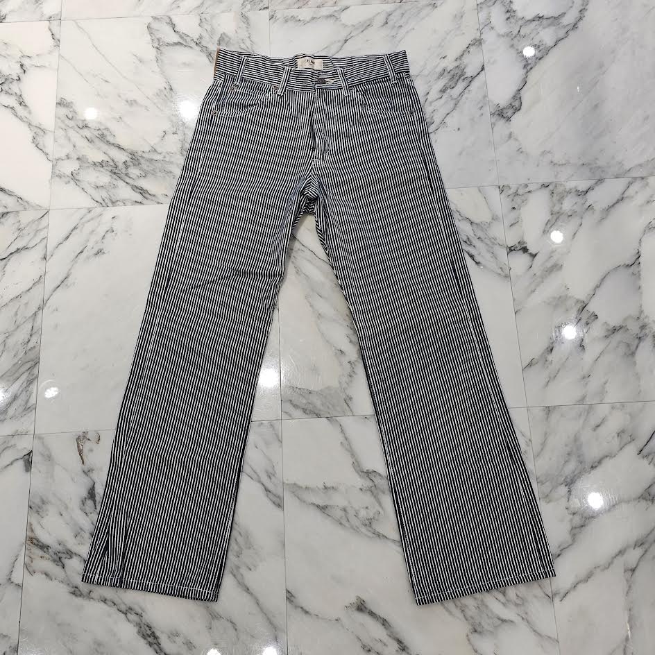 CELINE 2020SS Hickory Stripe Denim Flared Pants Size 28 セリーヌ ヒッコリー ストライプ デニム フレアパンツ サイズ28