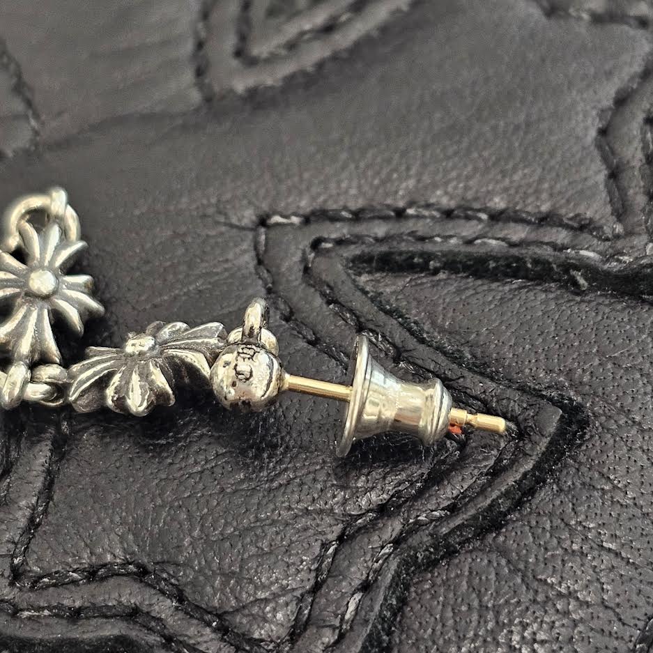 CHROME HEARTS Tiny E CH Plus 3 Drop Earring クロムハーツ タイニーE CHプラス 3ドロップ イヤリング ピアス