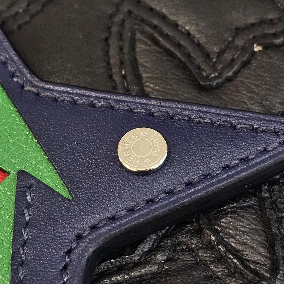 HERMES ROCK Leather Bag Charm H084080CJAE エルメス ロック レザー バッグチャーム