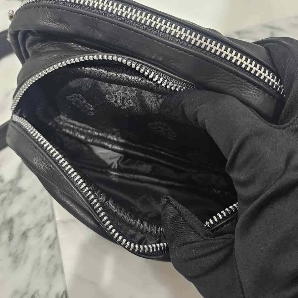 CHROME HEARTS Dagger BARRET Leather Shoulder Bag クロムハーツ ダガー バレット レザー ショルダーバッグ