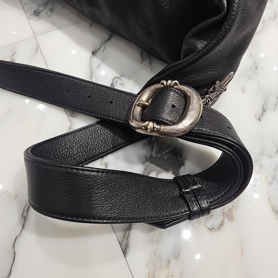 CHROME HEARTS SNAT PACK Leather Shoulder Bag Extra Large クロムハーツ スナットパック レザー ショルダーバッグ エクストララージ