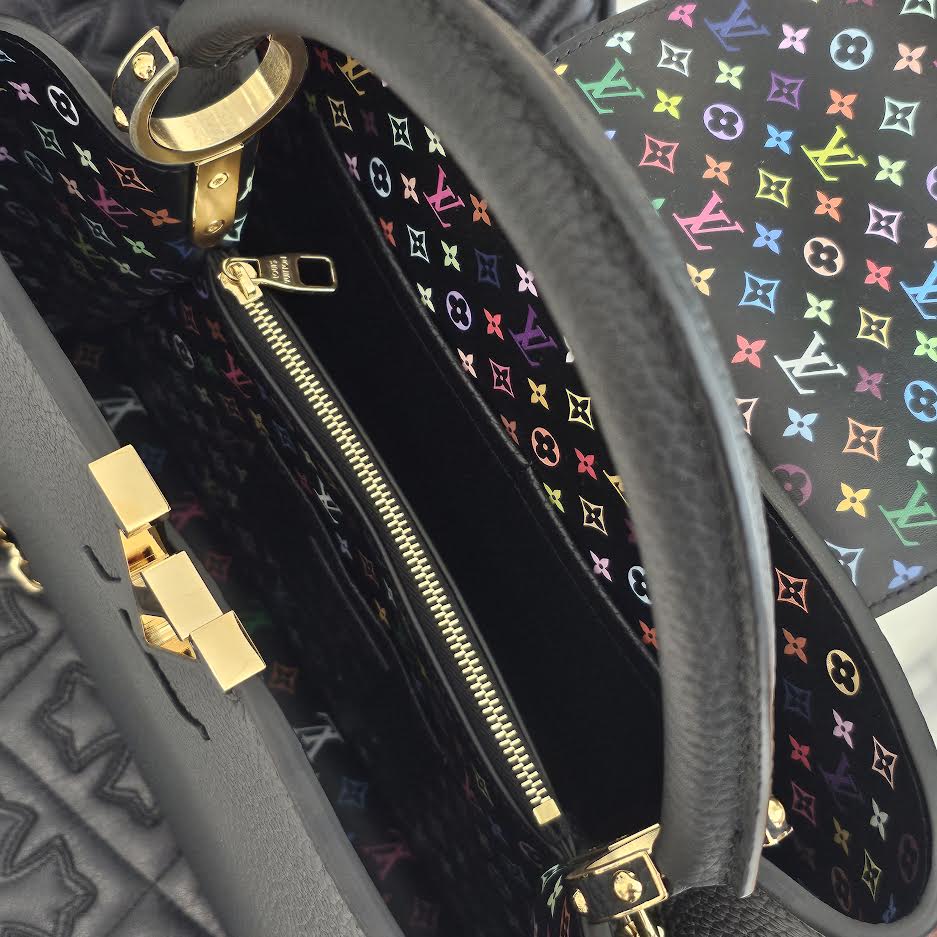 LOUIS VUITTON × Takashi Murakami 2025SS Capucines MM "Noir" M13878 ルイヴィトン × 村上隆 カプシーヌ MM "ノワール"