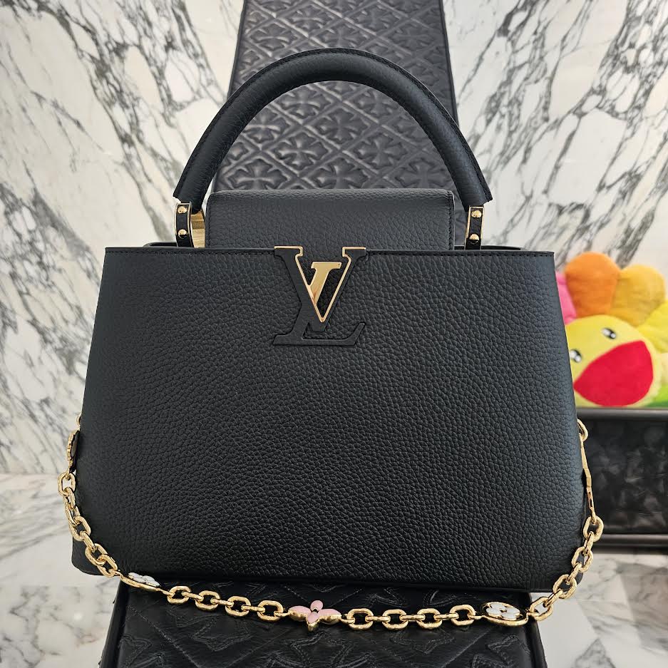 LOUIS VUITTON × Takashi Murakami 2025SS Capucines MM "Noir" M13878 ルイヴィトン × 村上隆 カプシーヌ MM "ノワール"