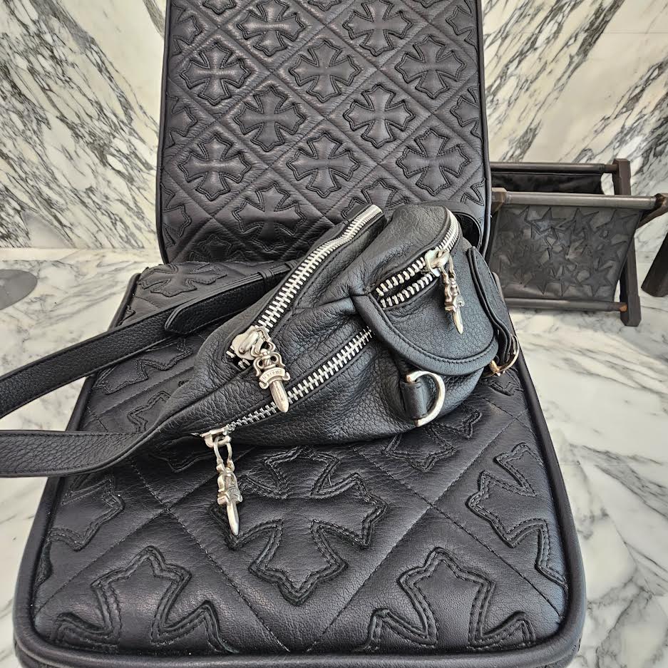 CHROME HEARTS SNAT PACK Mini Leather Waist Bag クロムハーツ スナットパック ミニ レザー ウェストバッグ
