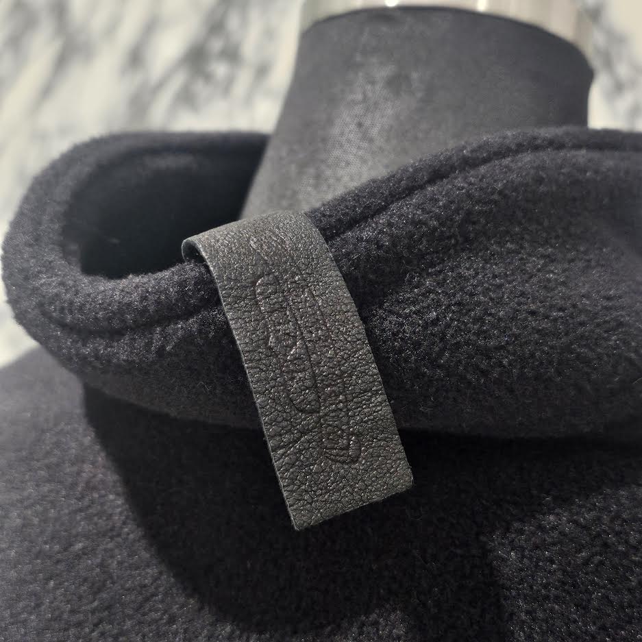 CHROME HEARTS Y NOT Horseshoe Embroidery Fleece Half Zip Cropped Sweatshirt Size M クロムハーツ ワイノット ホースシュー刺繍 フリース ハーフジップ クロップド スウェットシャツ サイズM