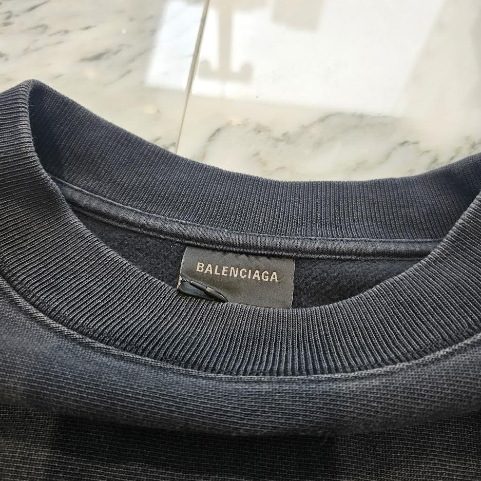 BALENCIAGA 2022SS Sporty B Oversized Crewneck Sweat Shirt 720428 TNVF5 Size L バレンシアガ スポーティーB オーバーサイズ クルーネック スウェットシャツ サイズL