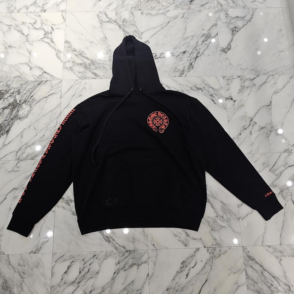 CHROME HEARTS Online Limited USA Horseshoe Pullover Hoodie Size L クロムハーツ オンライン限定 USA ホースシュー プルオーバー フーディ サイズL