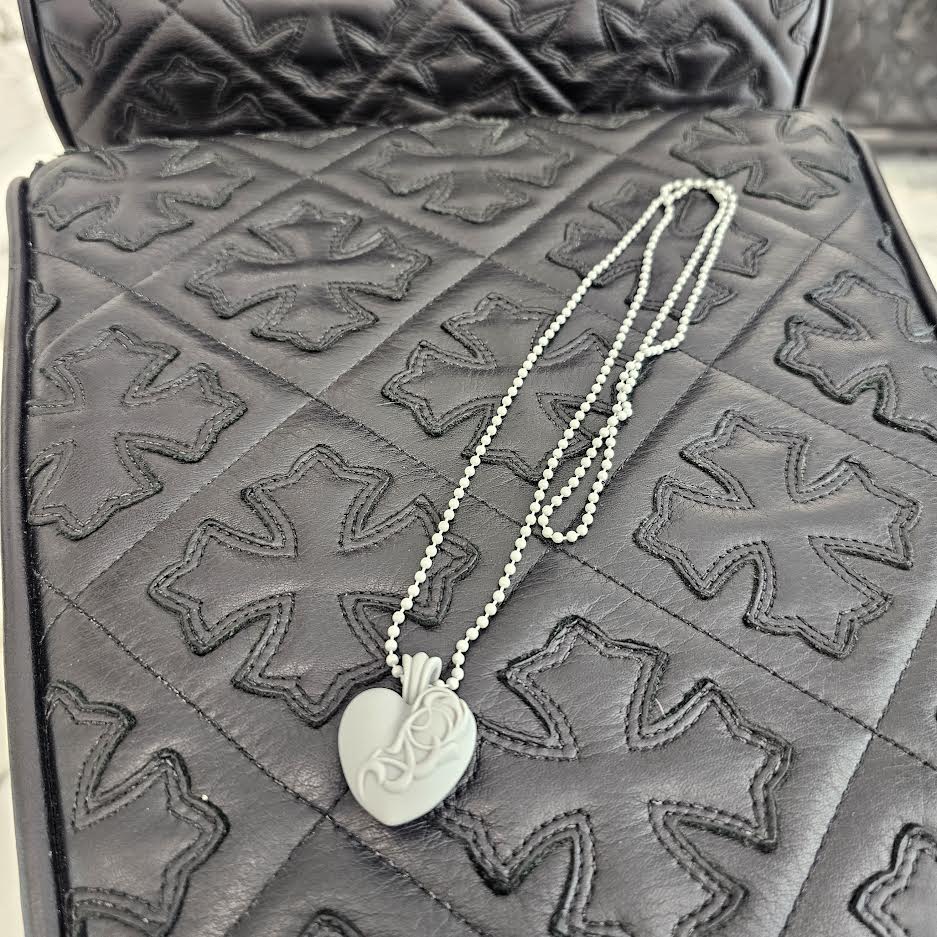 CHROME HEARTS CH Heart Silicon Rubber Necklace クロムハーツ CH