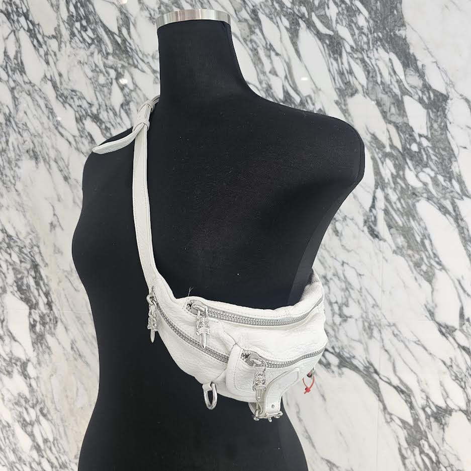 CHROME HEARTS SNAT PACK Mini Leather Waist Bag クロムハーツ スナットパック ミニ レザー ウェストバッグ