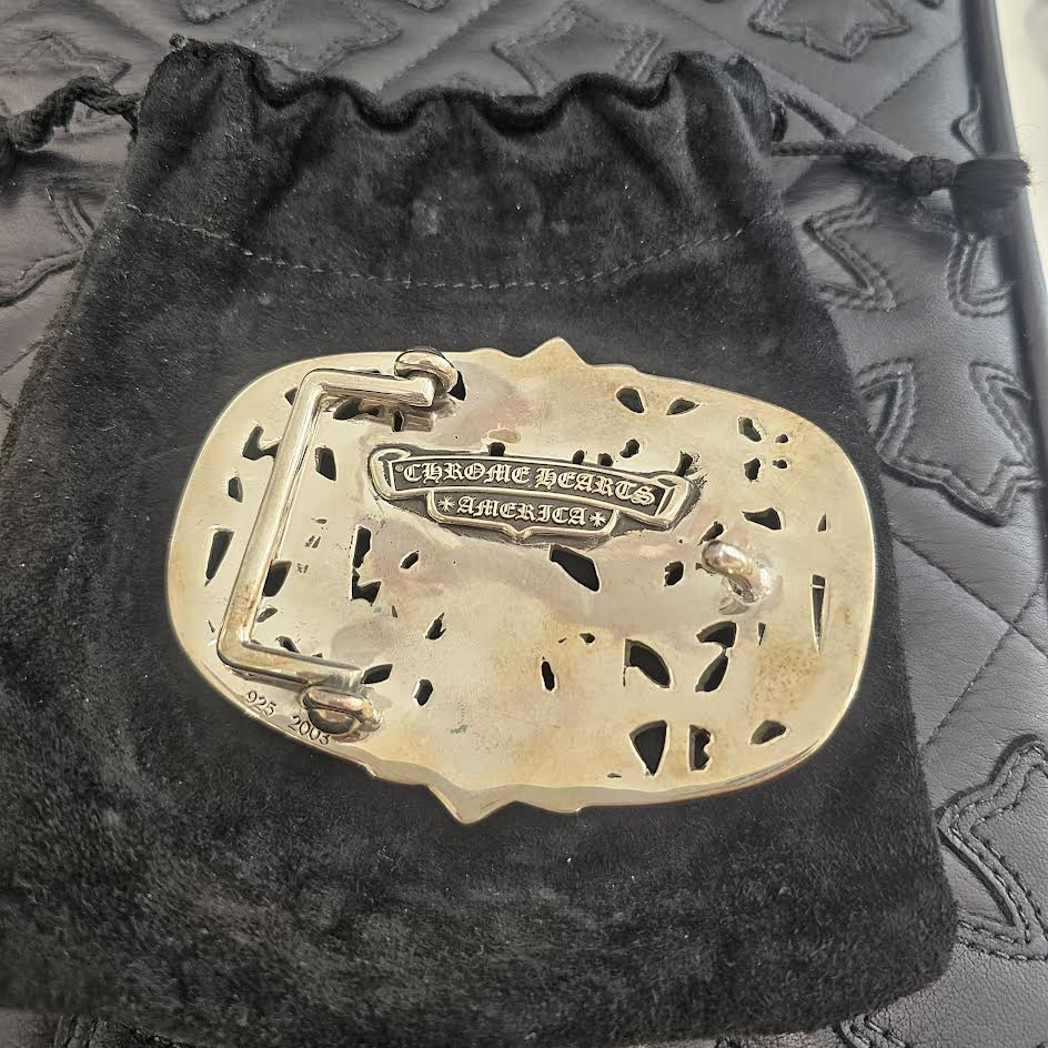 CHROME HEARTS 1.5 Cemetery Cross Silver Buckle クロムハーツ 1.5 セメタリークロス シルバー バックル