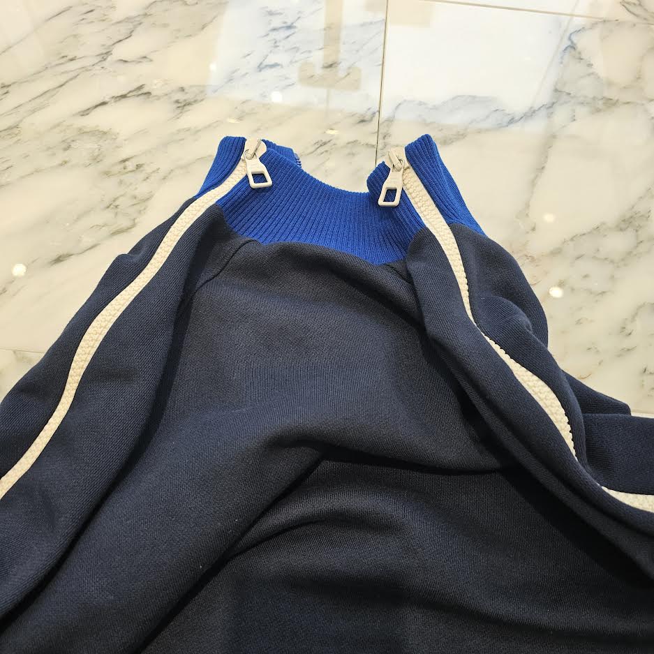 LOUIS VUITTON 2019AW Louis Printed High Neck Multi Zipped Sweatshirt Size L ルイヴィトン ルイスプリント ハイネック マルチジップ スウェットシャツ サイズL