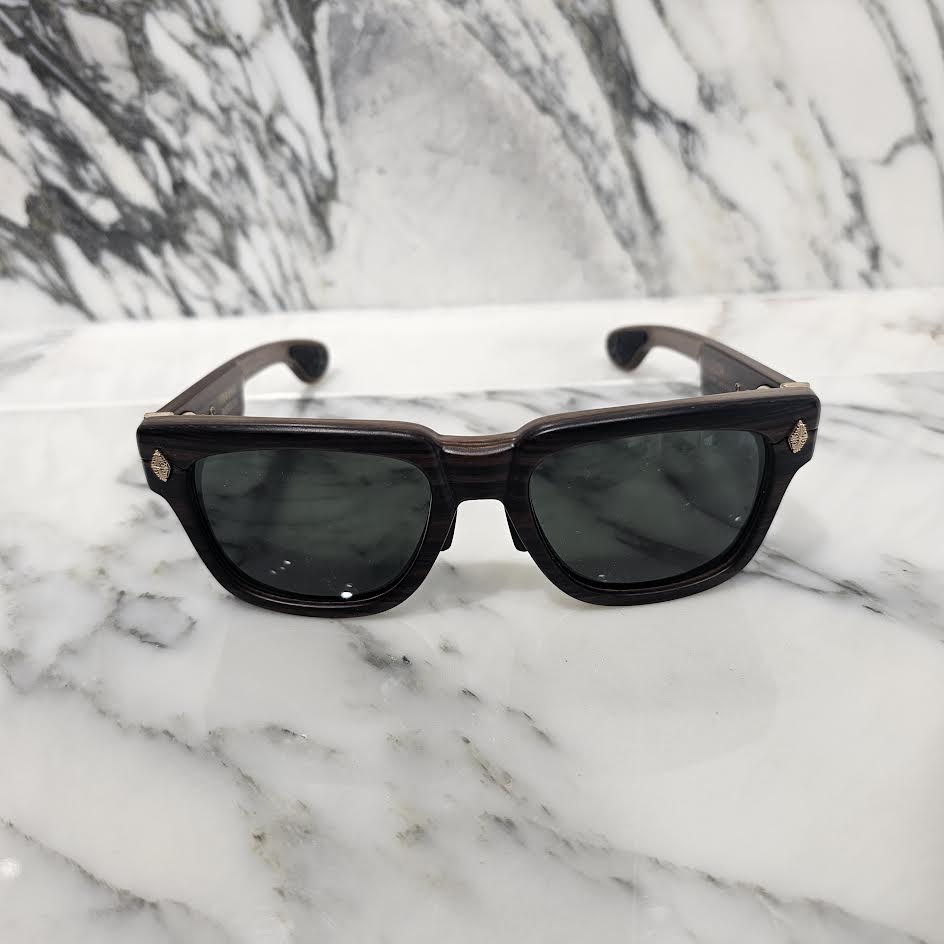 Chrome Hearts LILITH Ebony Wood Sunglasses "BROWN/DARK GREY" WEWE-18KGP Size 56□18-144 クロムハーツ リリス エボニー ウッド サングラス "ブラウン/ダークグレー" サイズ56□18-144