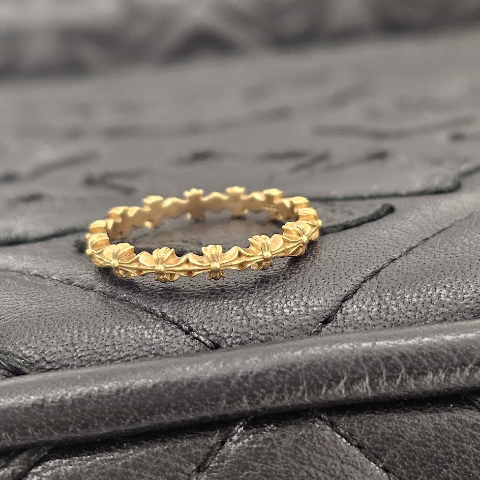 CHROME HEARTS 22K Tiny E CH Plus Ring Size 21.5号 クロムハーツ 22K タイニーE CHプラス リング サイズ21.5号