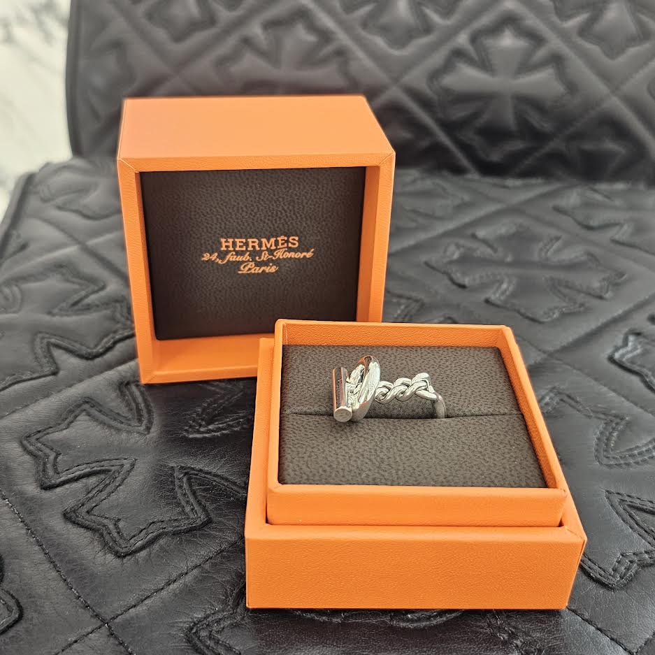 HERMES Croisette GM Ring Ag 925 24O199101 Size 12号 エルメス クロワゼット GM リング Ag925 サイズ12号