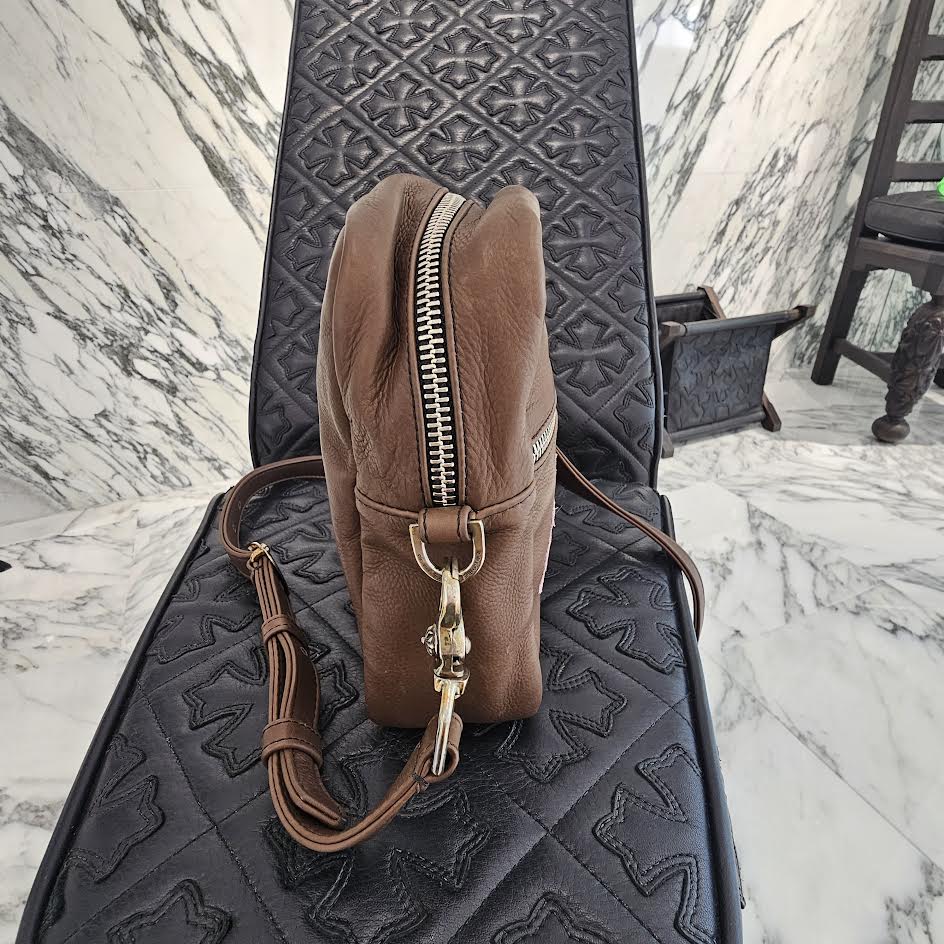 CHROME HEARTS TAKAMINI 3 Cemetery Cross Patch Leather Shoulder Bag クロムハーツ タカミニ 3セメタリー クロスパッチ レザー ショルダーバッグ