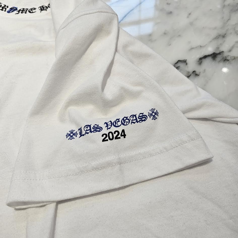 CHROME HEARTS × The Rolling Stones 2024SS Lip Tan Neck Logo Back Scroll Tee Size S クロムハーツ × ローリングストーンズ リップアンドタン ネックロゴ バックスクロール Tシャツ サイズS