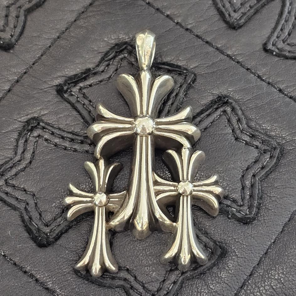 CHROME HEARTS Triple Cross Pendant Top クロムハーツ トリプルクロス ペンダントトップ