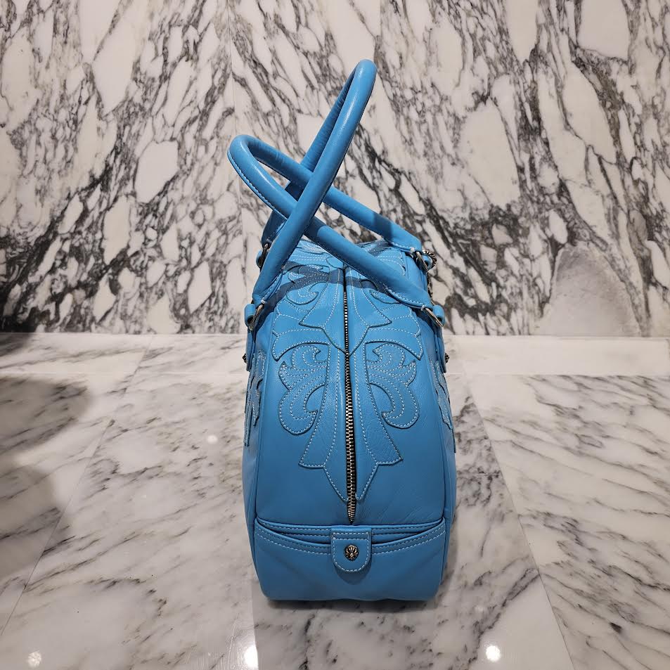 CHROME HEARTS Tiny GYM Cemetery Cross Patch Hand Bag クロムハーツ タイニージム セメタリークロスパッチ ハンドバッグ ジムバッグ