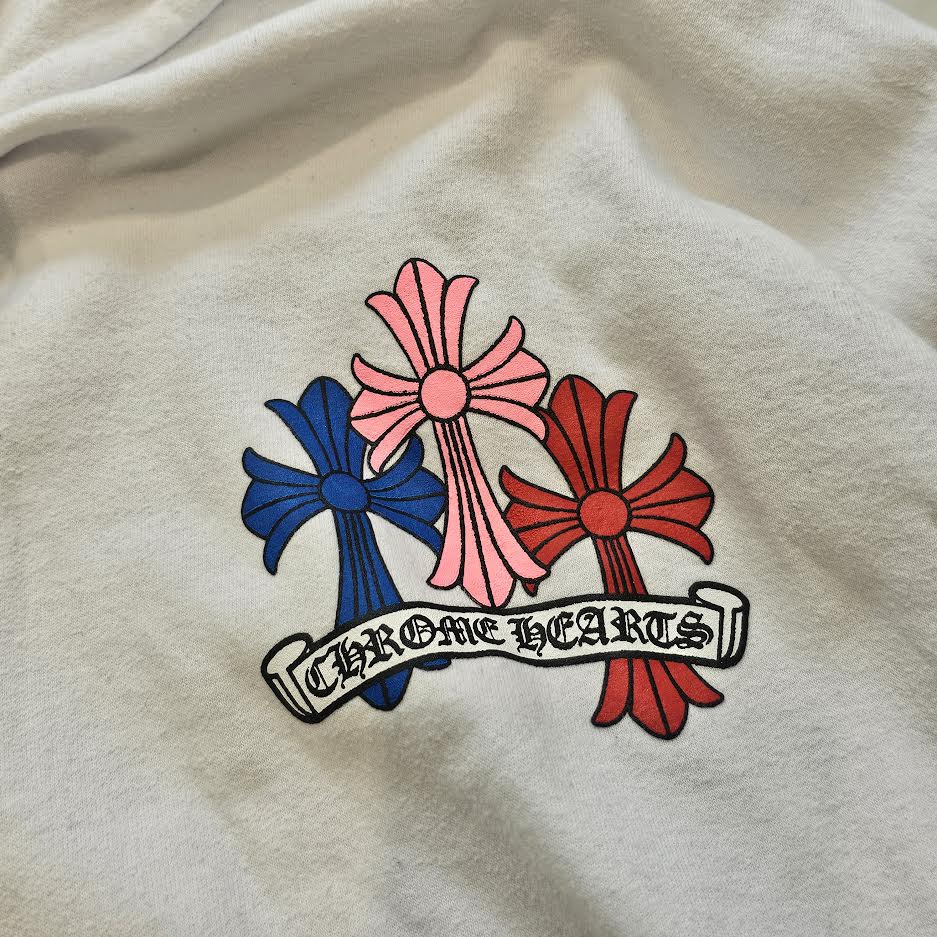 CHROME HEARTS 2022SS MLTCOL CEM CRS Pullover Hoodie Size XL クロムハーツ マルチカラー セメタリークロス プルオーバーフーディ サイズXL