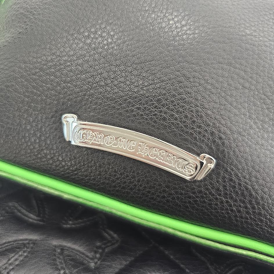 CHROME HEARTS CHICKEN NUGGET Side BS Flare Patch Small Leather Shoulder Bag クロムハーツ チキンナゲット サイド BSフレアパッチ スモールレザー ショルダーバッグ