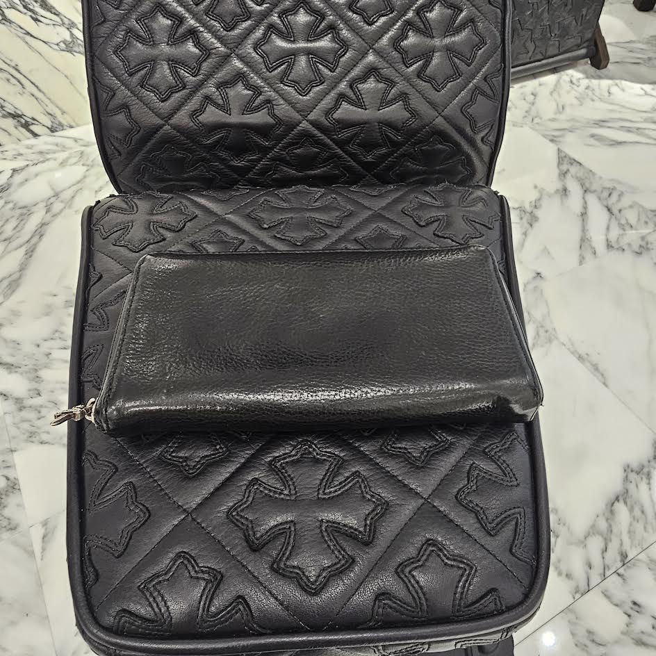 CHROME HEARTS 3 Cemetery Cross Leather Patch REC F ZIP #2 Wallet クロムハーツ 3セメタリークロス レザーパッチ レック F ジップ #2 ウォレット