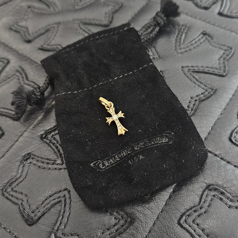 CHROME HEARTS 22K BBY FAT Pave Diamond Pendant Top クロムハーツ 22K ベイビーファット パヴェダイヤモンド ペンダントトップ