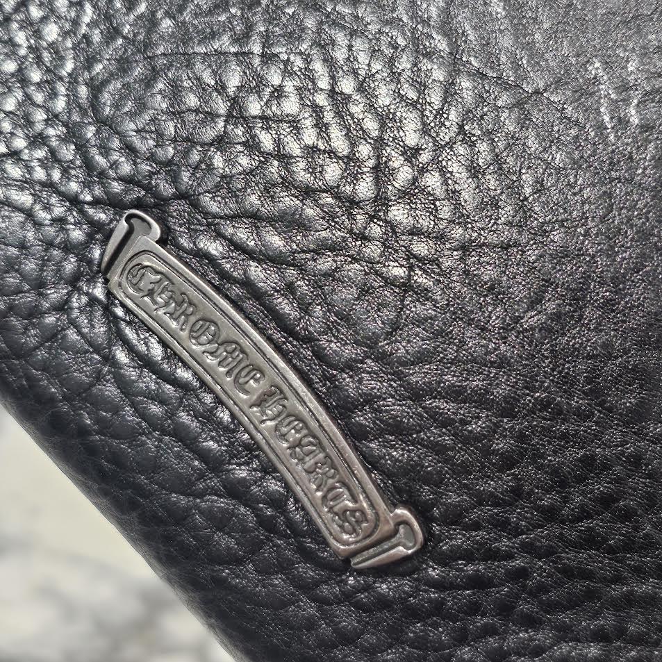 CHROME HEARTS Square Pocket 3 Cemetery Cross Leather Patch Shoulder Bag クロムハーツ スクエアポケット 3セメタリークロス レザーパッチ ショルダーバッグ