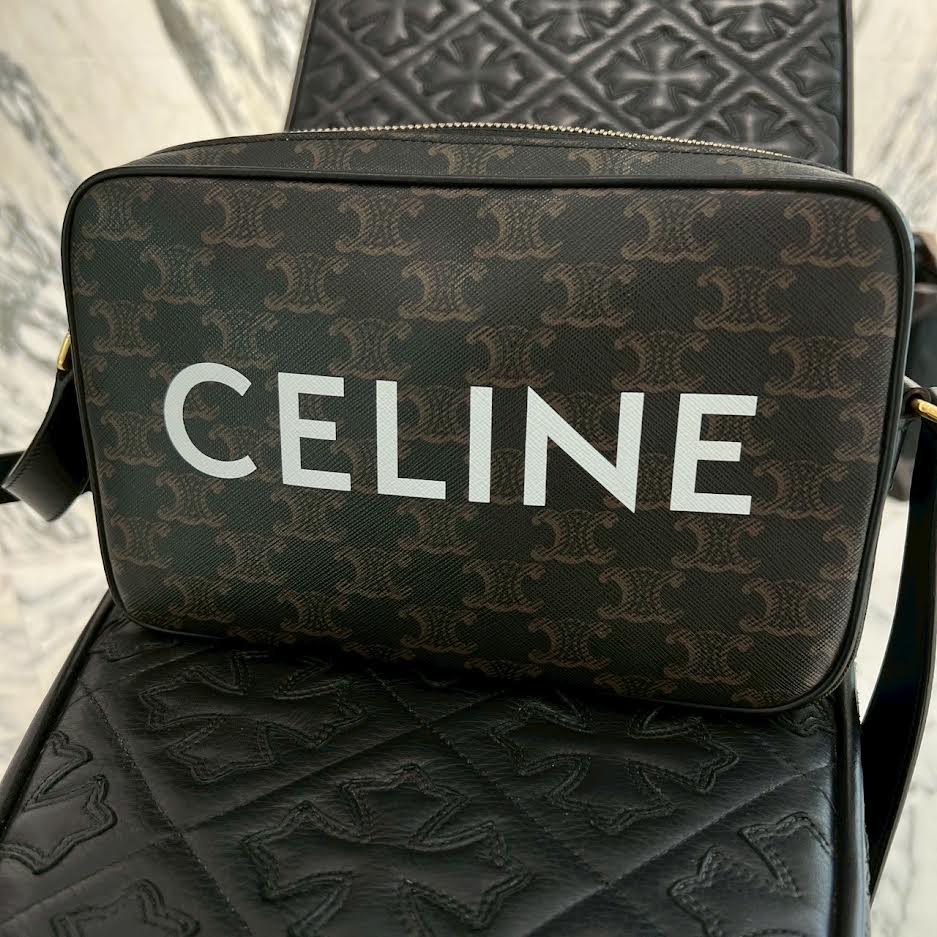 CELINE Medium Messenger Bag / Triomphe Canvas 194502CIM セリーヌ ミディアム メッセンジャーバッグ / トリオンフキャンバス
