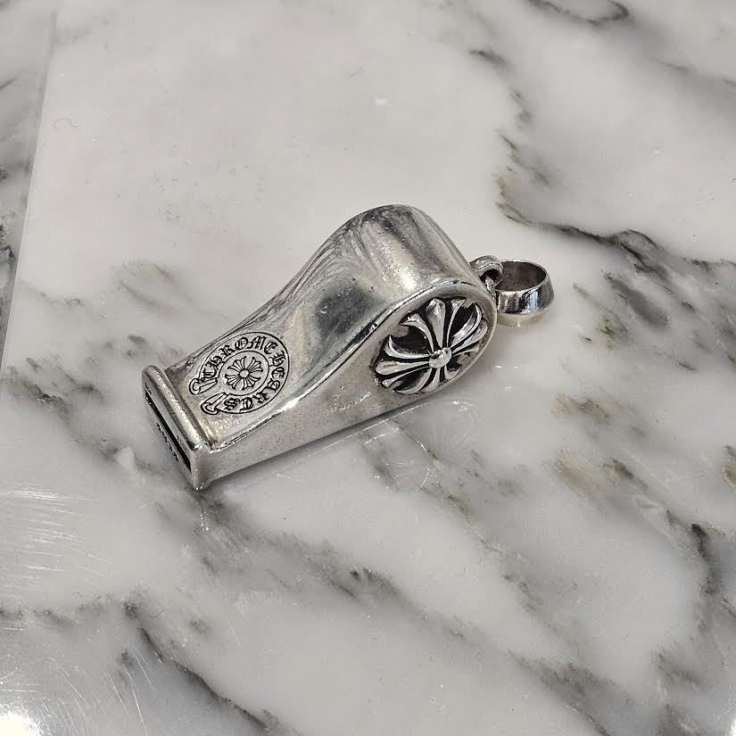 CHROME HEARTS CH Plus Large Whistle With Bail Pendant Top クロムハーツ CHプラス ラージ ホイッスル ウィズベイル ペンダントトップ シルバー925