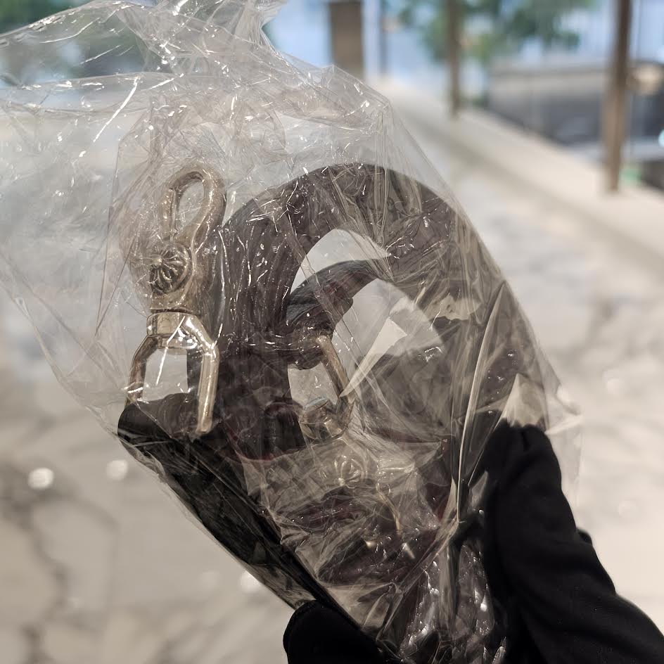 CHROME HEARTS DOG ADAMS BS FLARE Leather Shoulder Hand Bag クロムハーツ ドッグアダムズ BSフレア レザー ショルダー ハンドバッグ