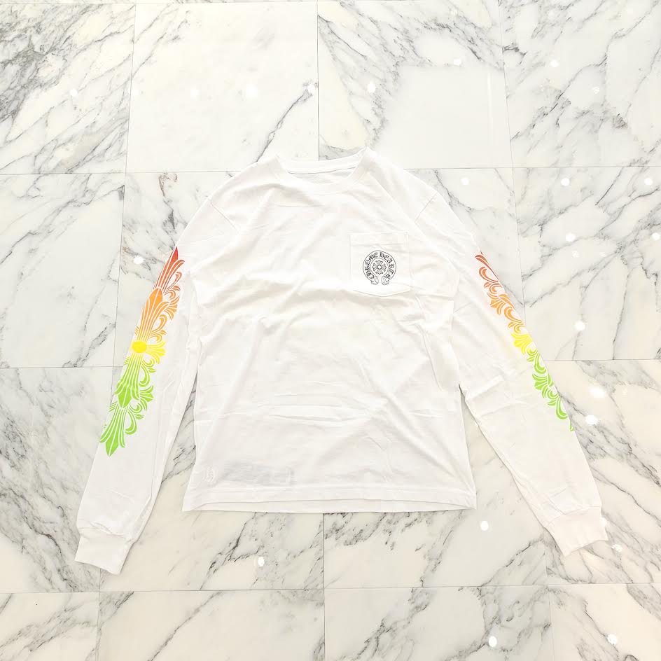 CHROME HEARTS Back Grad Circle Logo Tee Size L クロムハーツ バックグラデーション サークルロゴ ロングスリーブ Tシャツ サイズL