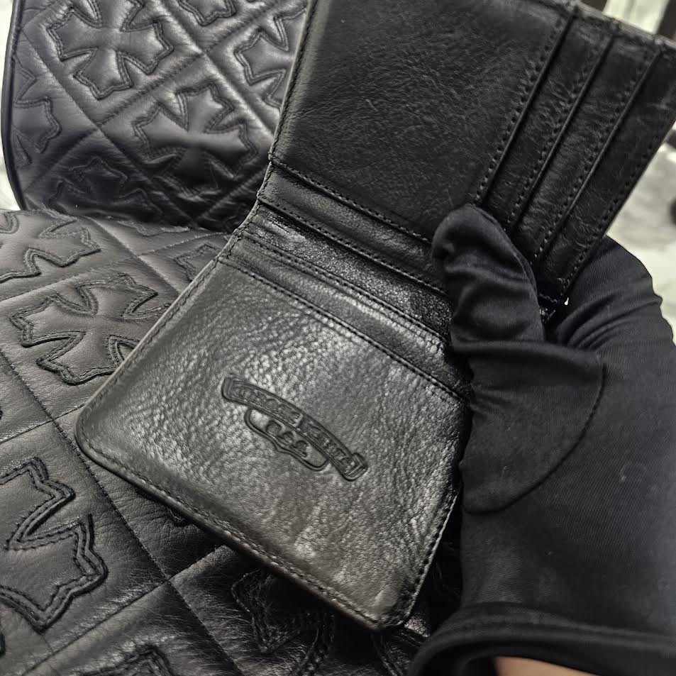 CHROME HEARTS DR DIGIACOMO Tiny CH Cross Leather Wallet クロムハーツ ドクターディジャコモ タイニー CHクロス レザーウォレット